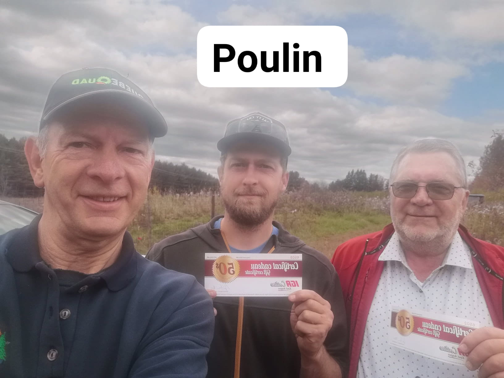 Gagnants prix reconnaissance des propriétaires terriens Club Quad du